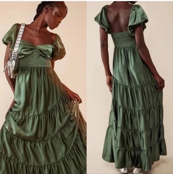 Free People Sundrenched Silky Maxi Dress - Picture 9 of 16